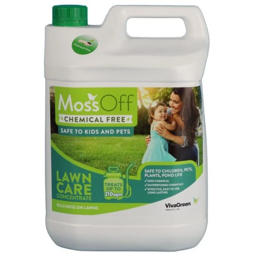 MossOff Chemical Free Lawn 5L-Moss Control For Lawns & Turf -Garden Supplies Sales Shop moss off lawn front