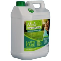 MossOff Chemical Free Lawn 5L-Moss Control For Lawns & Turf -Garden Supplies Sales Shop moss off lawn3 4
